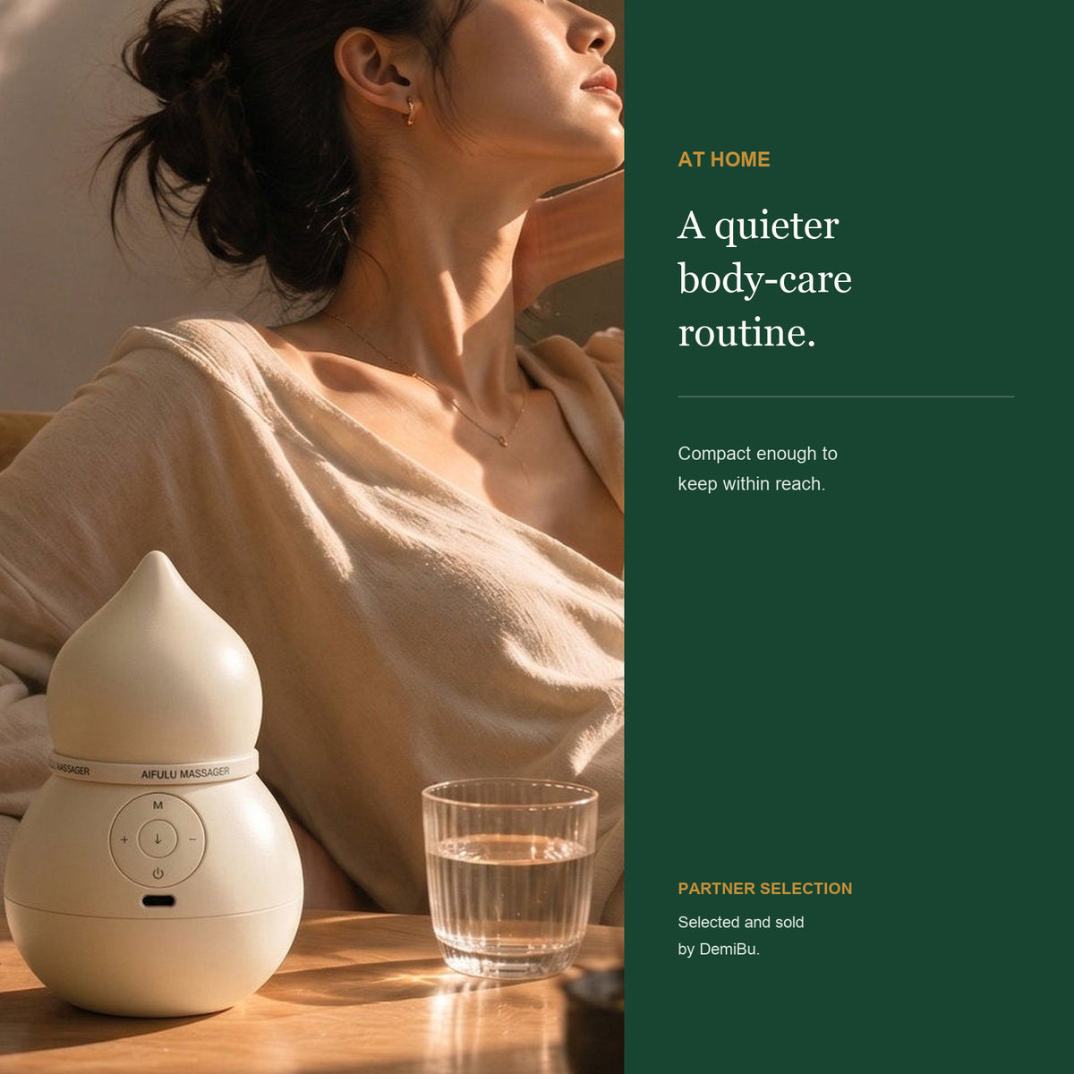 Electric body-care device in a quiet at-home setting