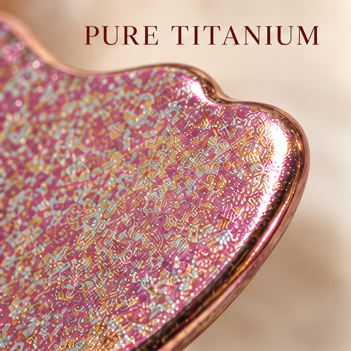 Styled close-up illustration of Crystalline Rose reflective finish