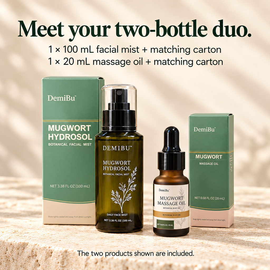 The two DemiBu products with their individual retail cartons, shown as the duo contents