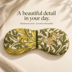 Botanical print detail on DemiBu eye mask