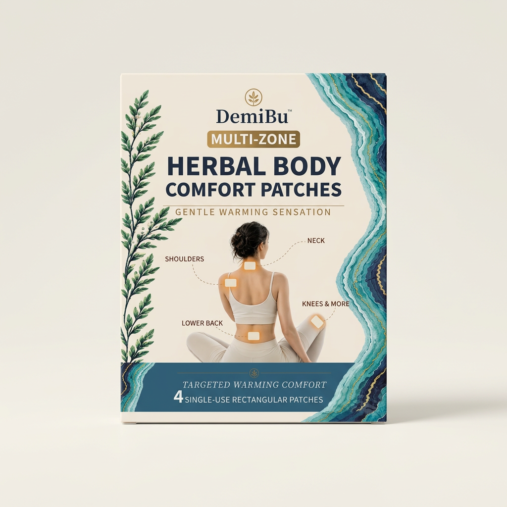 DemiBu Multi-Zone Herbal Body Comfort Patches - Studio Box Hero