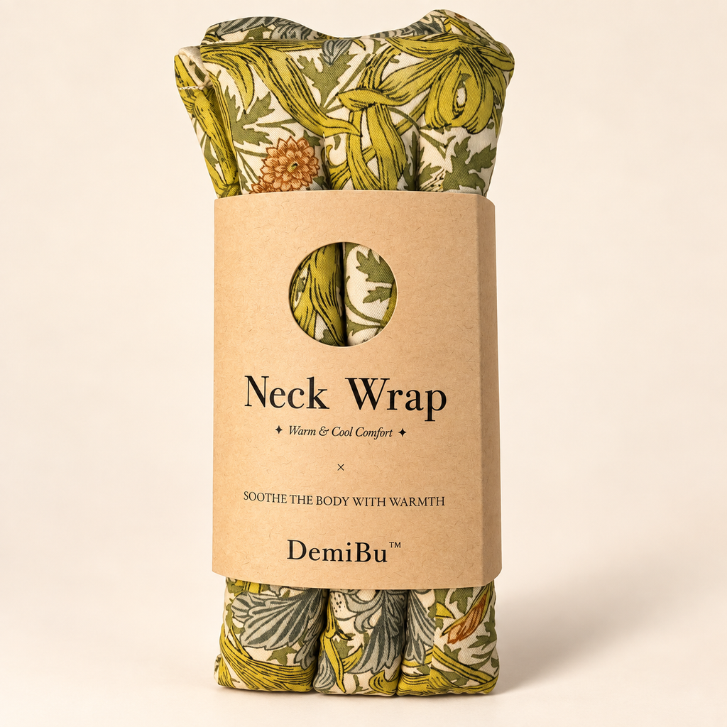 DemiBu Neck Wrap with paper sleeve packaging
