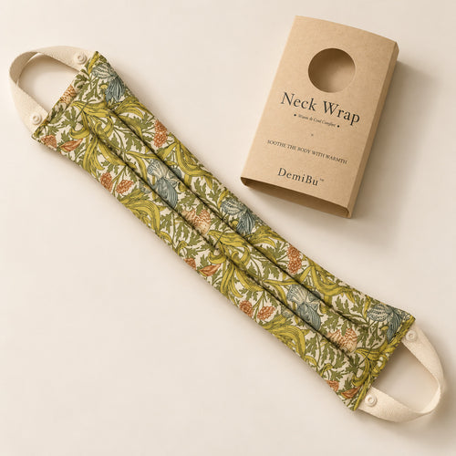 DemiBu botanical neck wrap warming ritual for shoulders