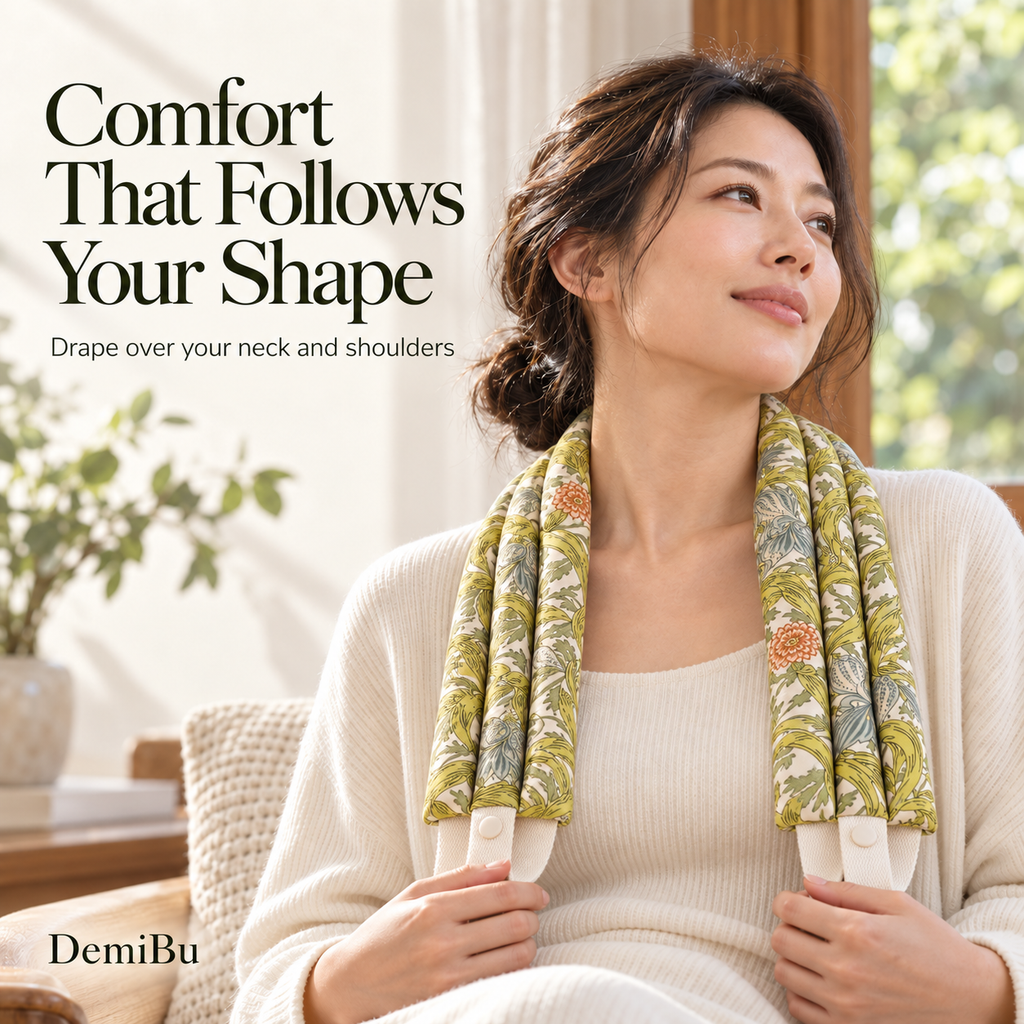 Comfort That Follows Your Shape - drape over neck and shoulders