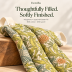 Thoughtfully Filled. Softly Finished. - Mugwort + hyacinth bean fill, 80% cotton, 20% lyocell