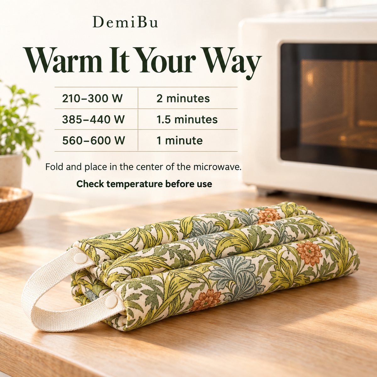 Warm It Your Way - microwave heating guide