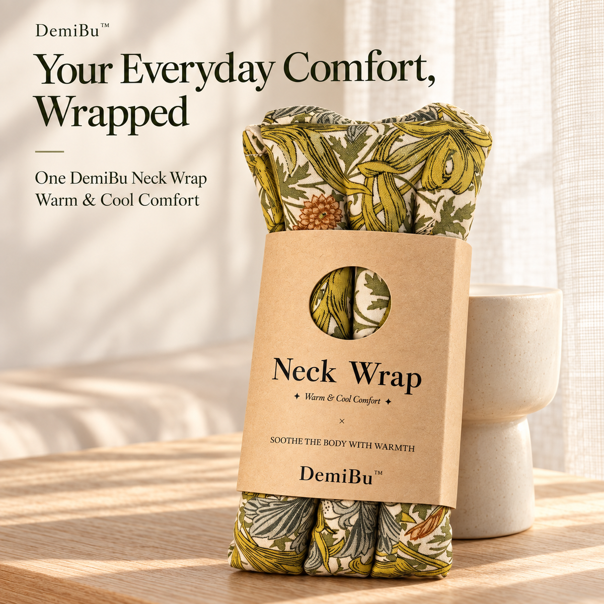Your Everyday Comfort, Wrapped - One DemiBu Neck Wrap