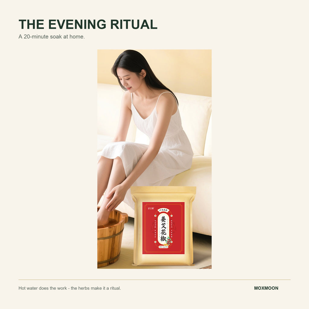 A 20-minute evening foot soak ritual at home