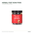 Herbal foot soak pods, 12 pre-brewed botanical concentrates in one jar