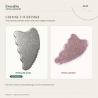 Light silver-gray Crystalline Silver titanium finish shown beside Crystalline Rose